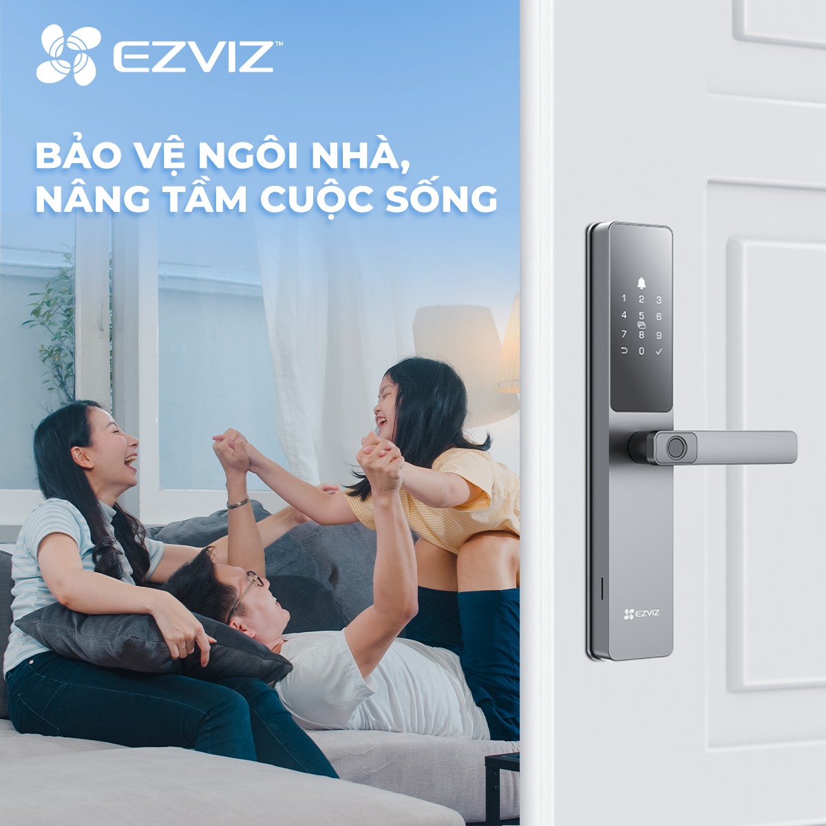 Khóa Vân Tay Ezviz DL05 Khóa Cửa Thông Minh - Ảnh 4