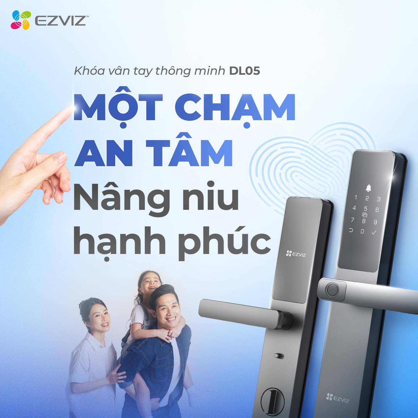 Khóa Vân Tay Ezviz DL05 Khóa Cửa Thông Minh