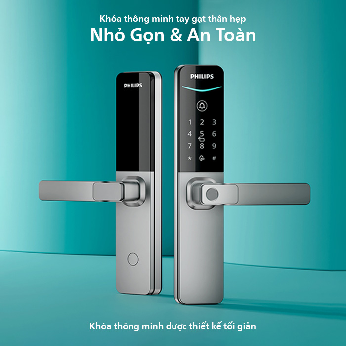 Khóa cửa vân tay Philips DDL615-5HBS Philips Ddl615 5hbs (2)