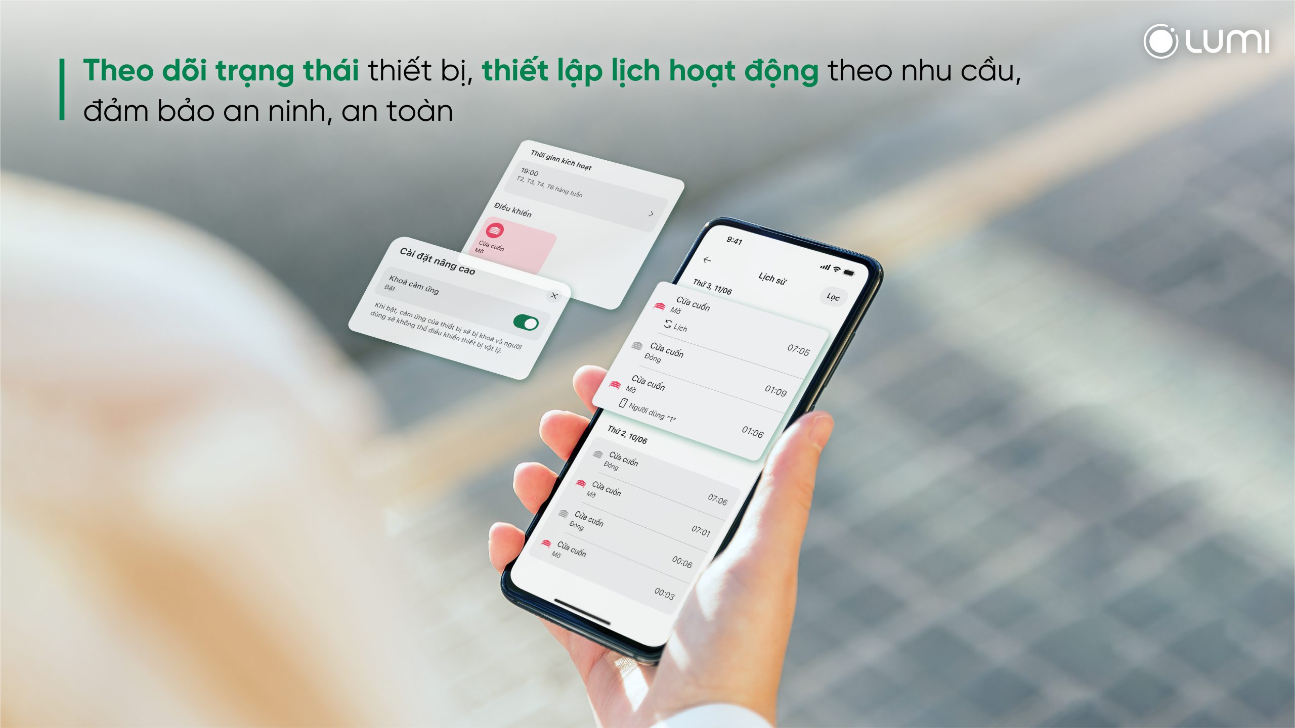 Công tắc cửa cuốn thông minh Wifi Lumi LM-S3R/W Trải nghiệm tiện nghi - an toàn với công tắc cửa cuốn thông minh Lumi