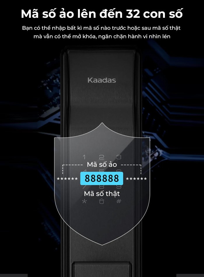 Khóa vân tay Kaadas K9-5W tích hợp Wifi & cảm biến mở cửa 17 kaadas k9 5w b6