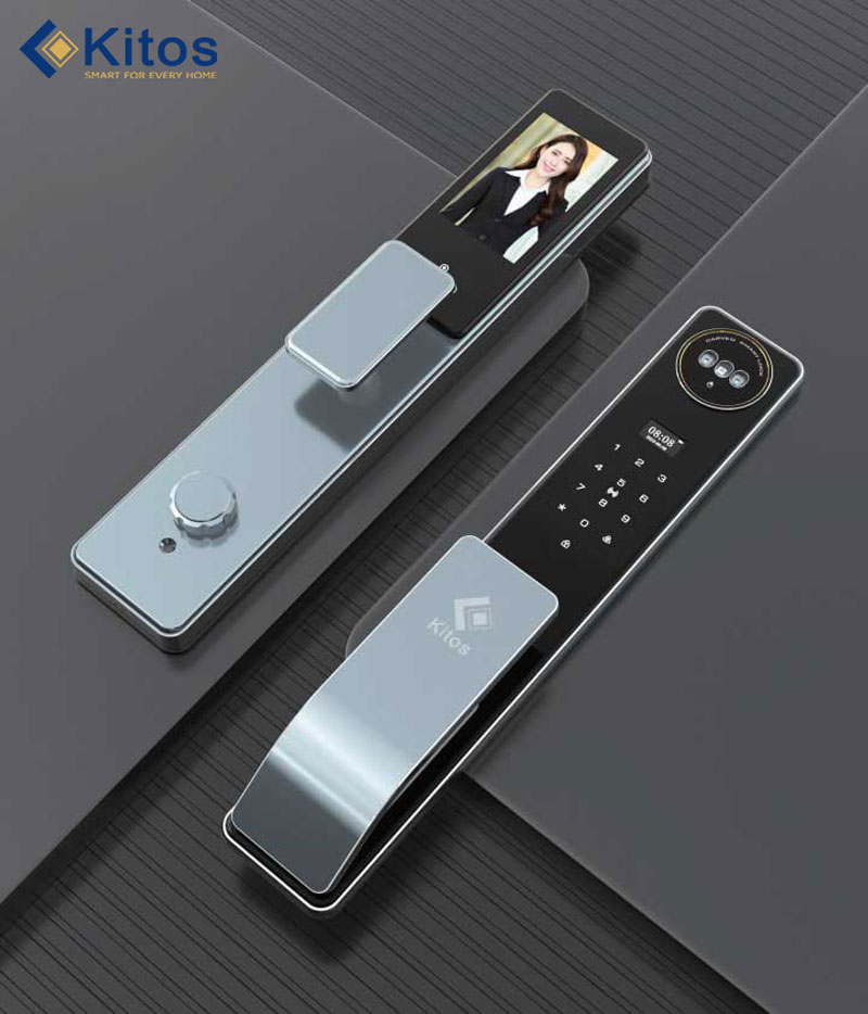 Khóa cửa vân tay có camera + màn hình Kitos KT X8 15 kitos kt x8 16