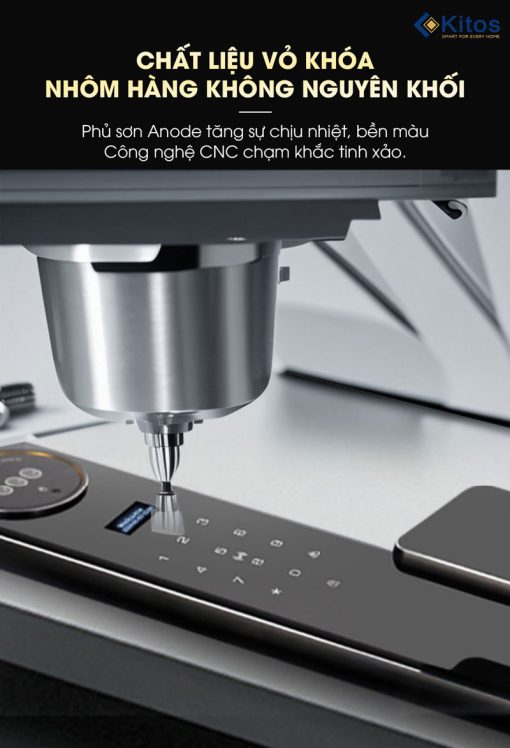 Khóa cửa vân tay có camera + màn hình Kitos KT X8 - Ảnh 7