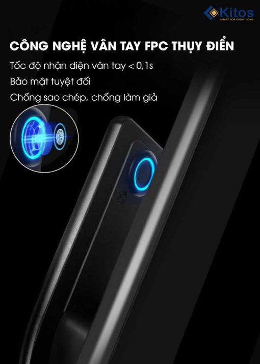 Khóa cửa vân tay có camera + màn hình Kitos KT X8 - Ảnh 5