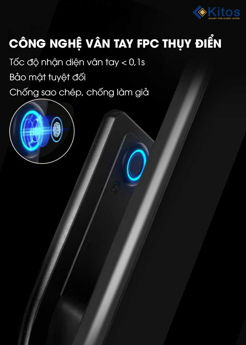 Khóa cửa vân tay có camera + màn hình Kitos KT X8 20 kitos kt x8 8